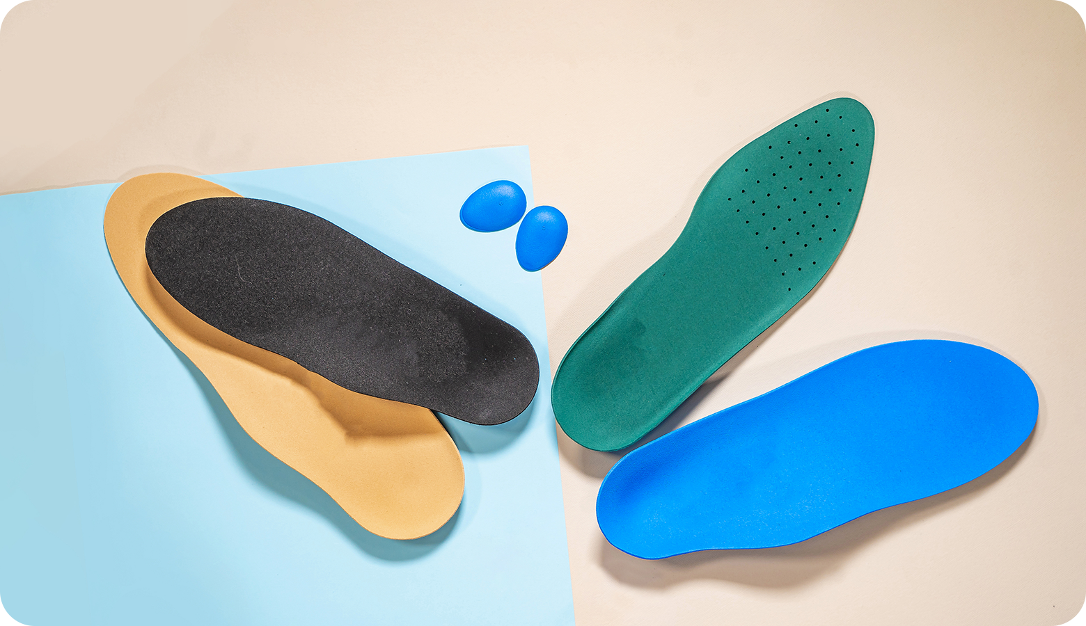 Factory direct custom insoles - any size, shape, color, logo available