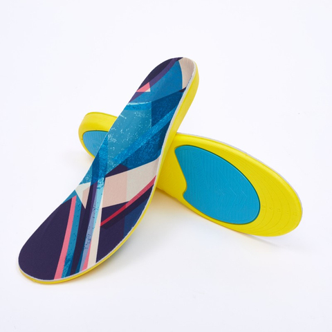 Custom Yellow Athletic Shoe Insoles for Flat Feet – OEM/ODM Factory for Shock Absorption & Arch Support, Wholesale Supply