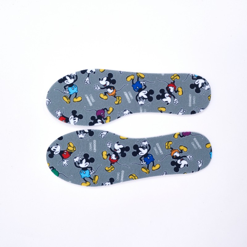 Custom Disney Cartoon Kids Insoles OEM/ODM | Grey Fabric Colorful Printed Shoe Inserts with Clear Cut Line | Bulk Children Sneaker Pads Factory